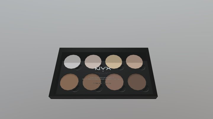Nyx Highlight And Contour Pro Palette 3D Model