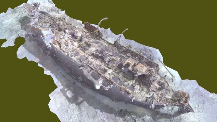 Buoy 6 wreck, Palau 3D Model
