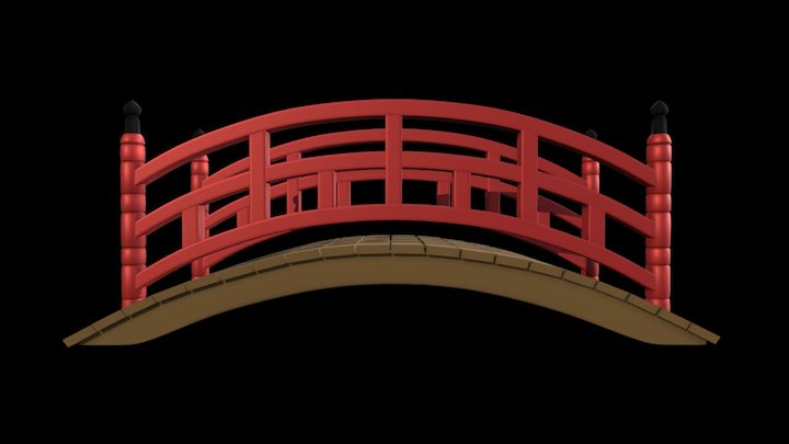 japanese bridge 3D Model
