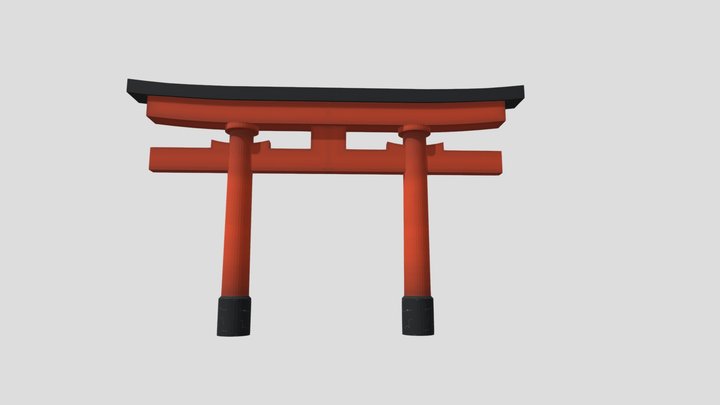 Shrine Gate 3D Model