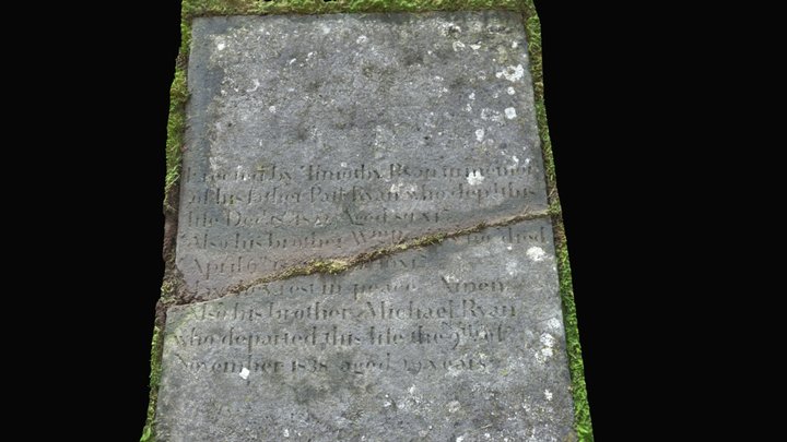 Patrick Ryan (1742-1822) Gravestone – Modello 3D gratuito STL