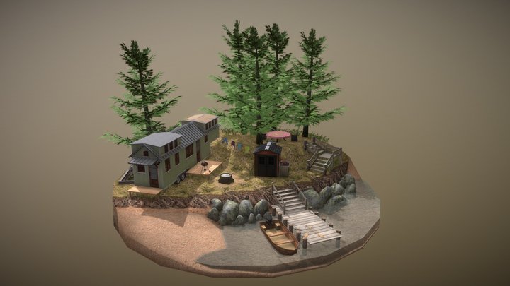 Sam De Zwaef - 3D1 Exam: Diorama 3D Model