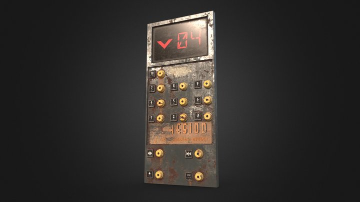 Vermis Malum - Elevator Button Panel 3D Model
