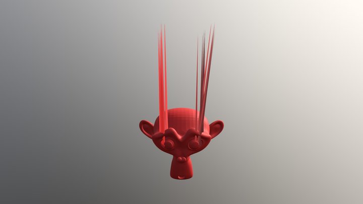 Mr. Monkey Long Lashes 3D Model