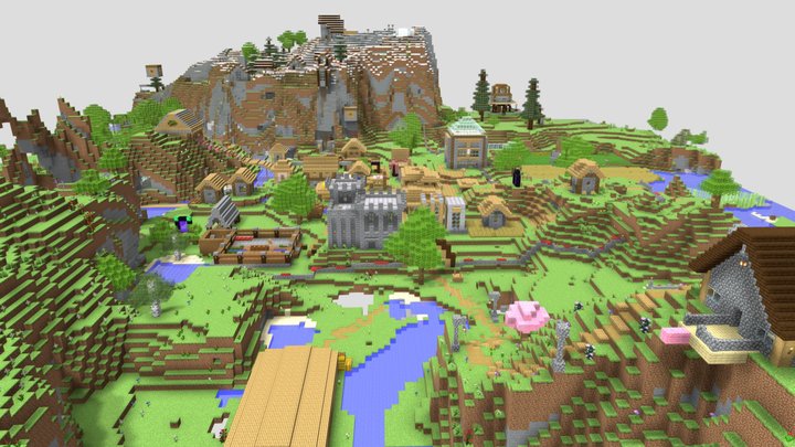 minecraft world 1 3D Model
