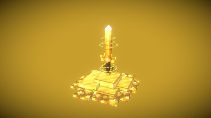 Golden sword [ downloadable ] 3D Model