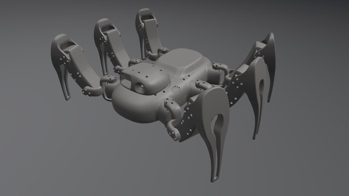 Hexapod Robot Animabot 3D Model