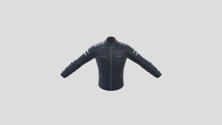 Biker Jacket Model 3D Model