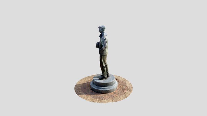 Statue of Jackie Charlton 3D Model