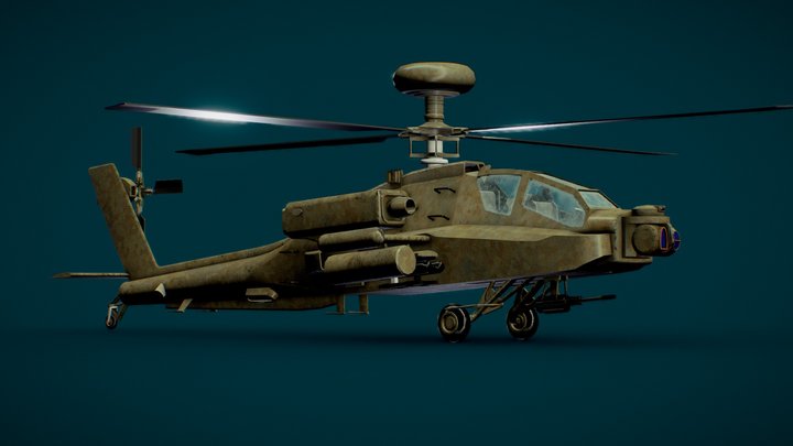 AH-64 Apache 3D Model