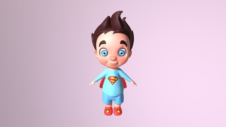 Niño cabezón 3D Model