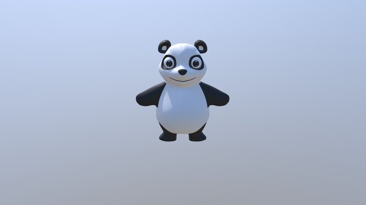 Panda Shake Head-2 3D Model