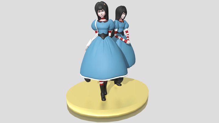 The twins - A-01 (Alice) and A-02 3D Model