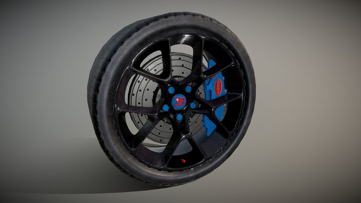 Bugatti Wheel Free Download 3D Model