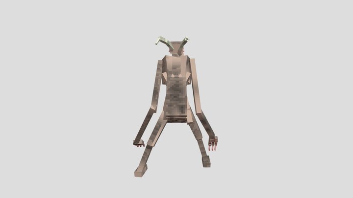 Minecraft Goatman Model 3D Model