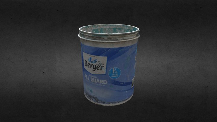 Berger Paint Mug(3D SCANNED) 3D Model
