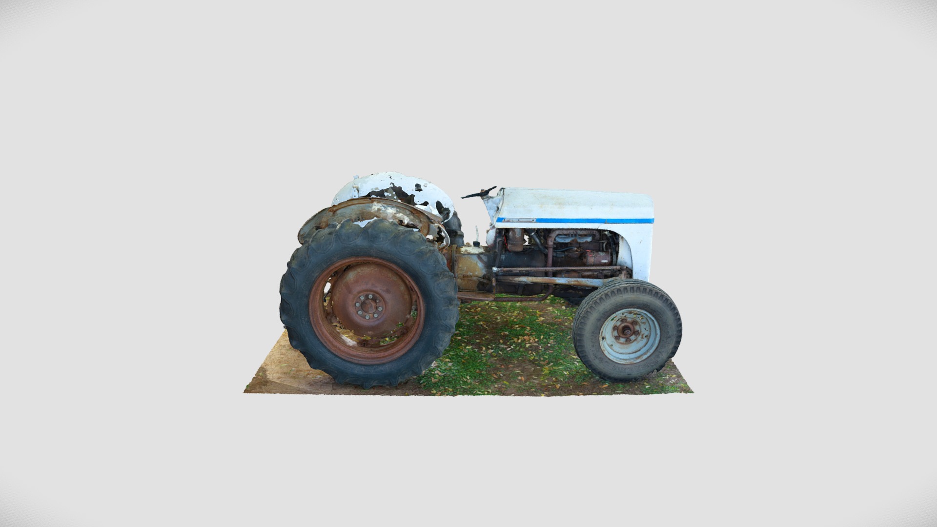 3D model 1951 Ferguson Tractor - This is a 3D model of the 1951 Ferguson Tractor. The 3D model is about a tractor on a grass field.
