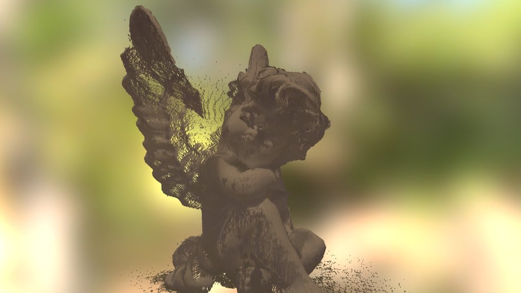 Angel figure, point cloud