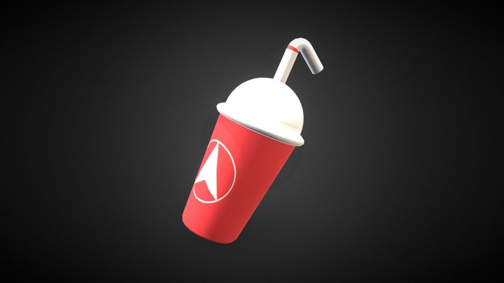 Sleek Branded Cup 3D Model