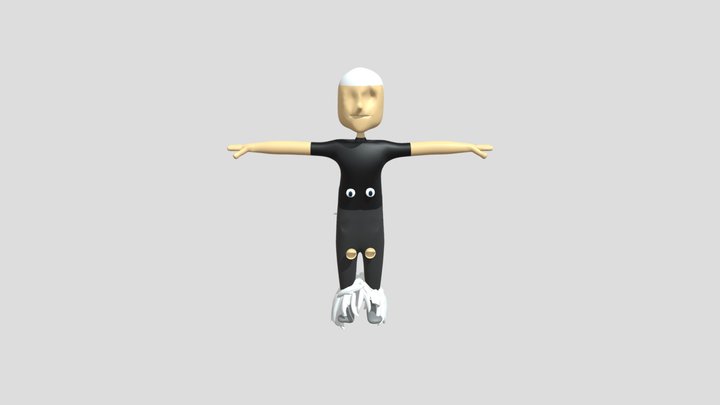Stylized Male Character ( IK Rig & Face Rig ) 3D Model