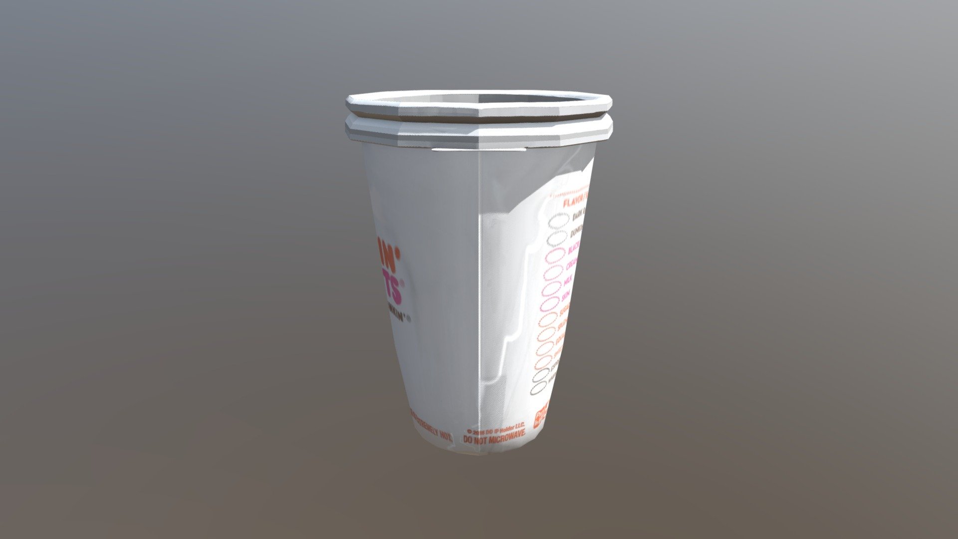 Dunkin Donuts Coffee Cup 3d Model By Simstres Simstres 7166793