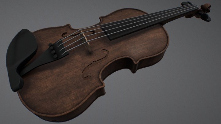 Violin 3D Model