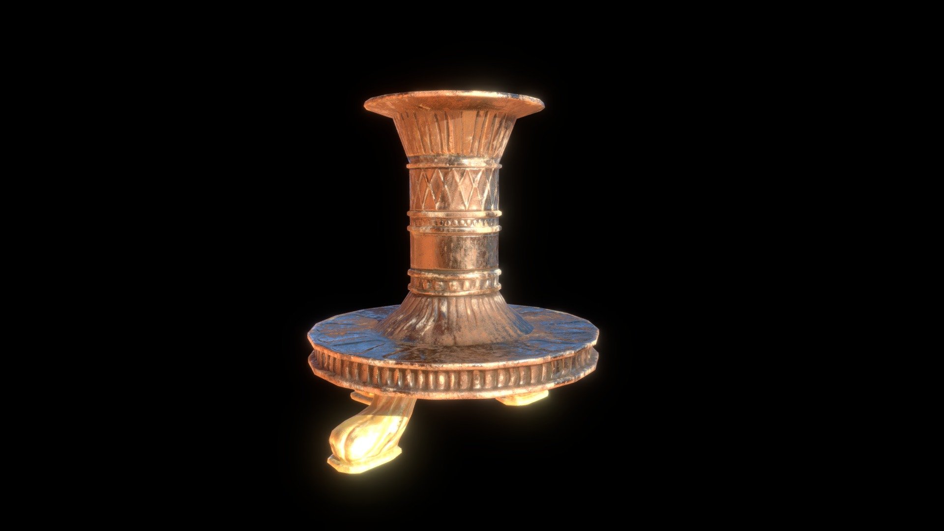 Roman Candle Holder 3D model by jadebarbier [7166c03] Sketchfab