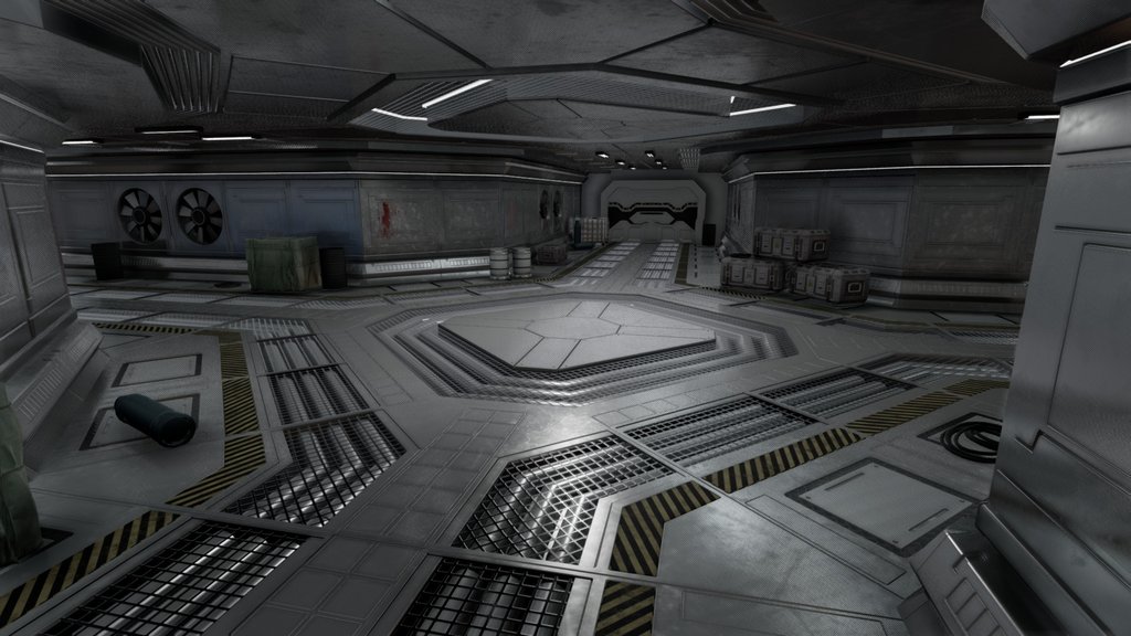 Sci-Fi Space Station Corridor
