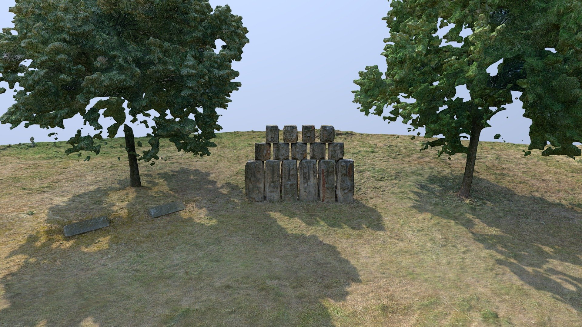 Лесковац, споменик у Араповој долини - Download Free 3D model by ...