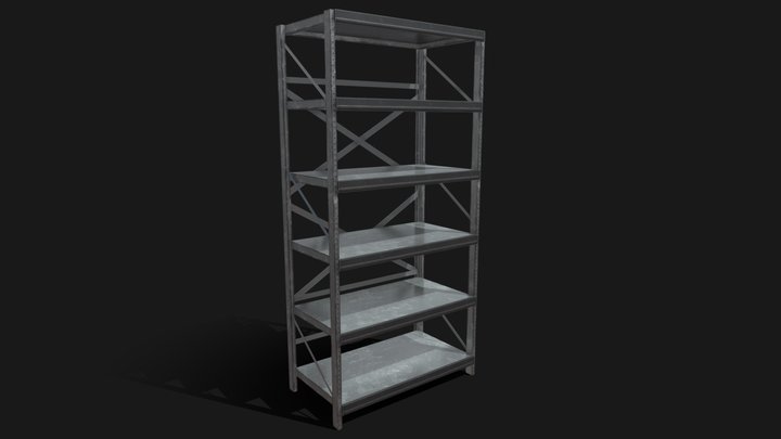 Metal Shelf 3D Model