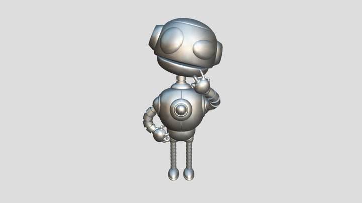 Character design Robot 3D Model