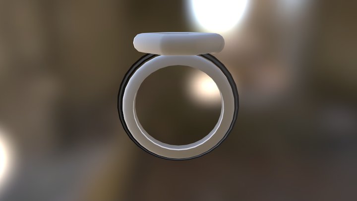  black and white ring 3D Model