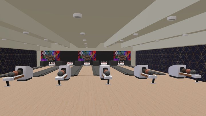 Bowling Arena 3D Model