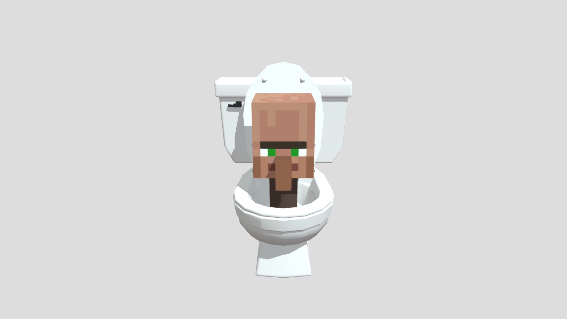 Skibidi Toilet Minecraft D Model By Snisa A D Sketchfab