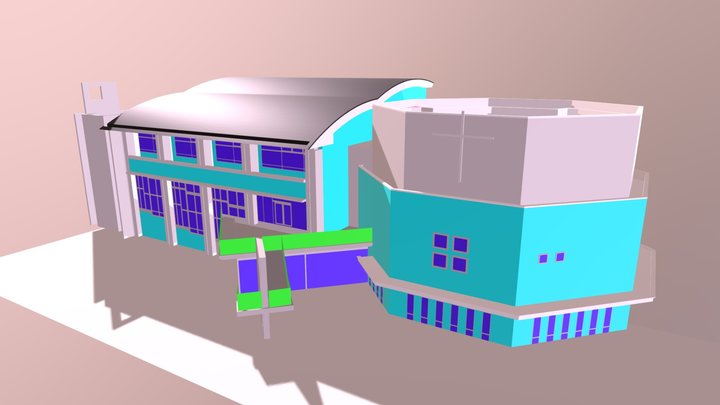 School building 3D Model