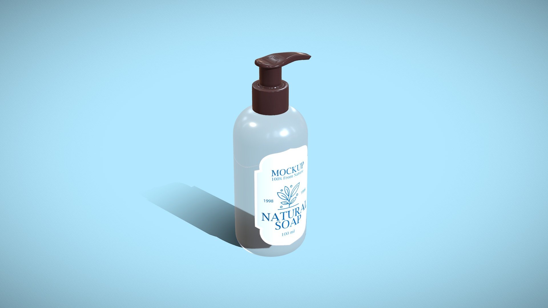 Handwash Soap Blank Mockup - 3D model by Miles Q (@MilesQuarittch