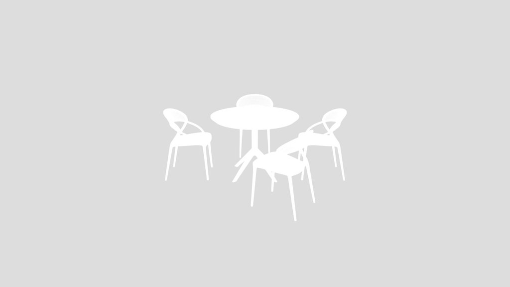 Outdoor Dining Set White