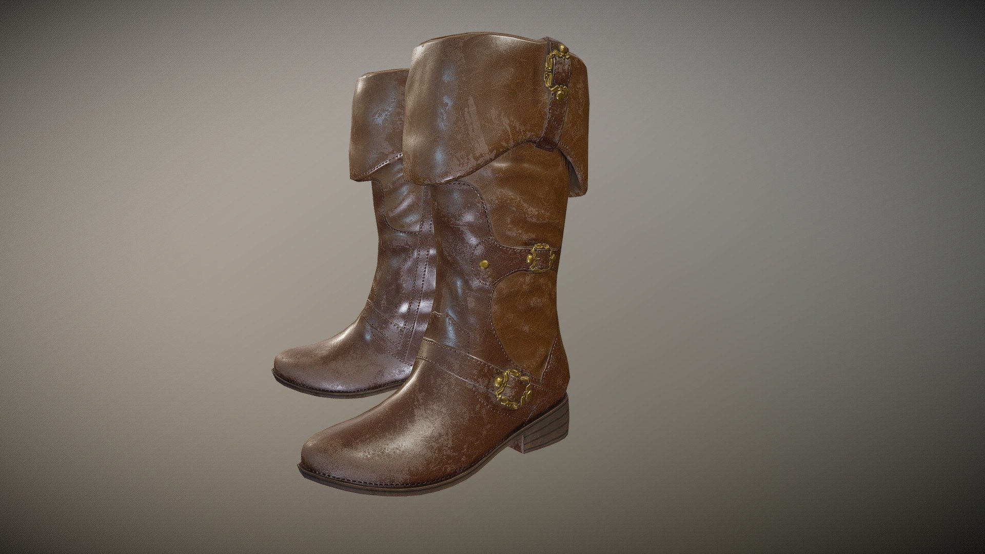 Pirate Boots 3D model by capus.design (capus.design