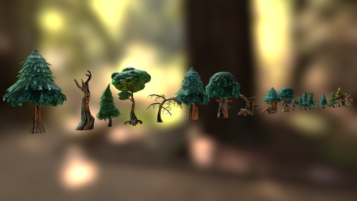 Arboles Exportacion 3D Model