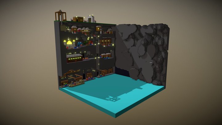 Undercity the jewel in the mountain 3D Model