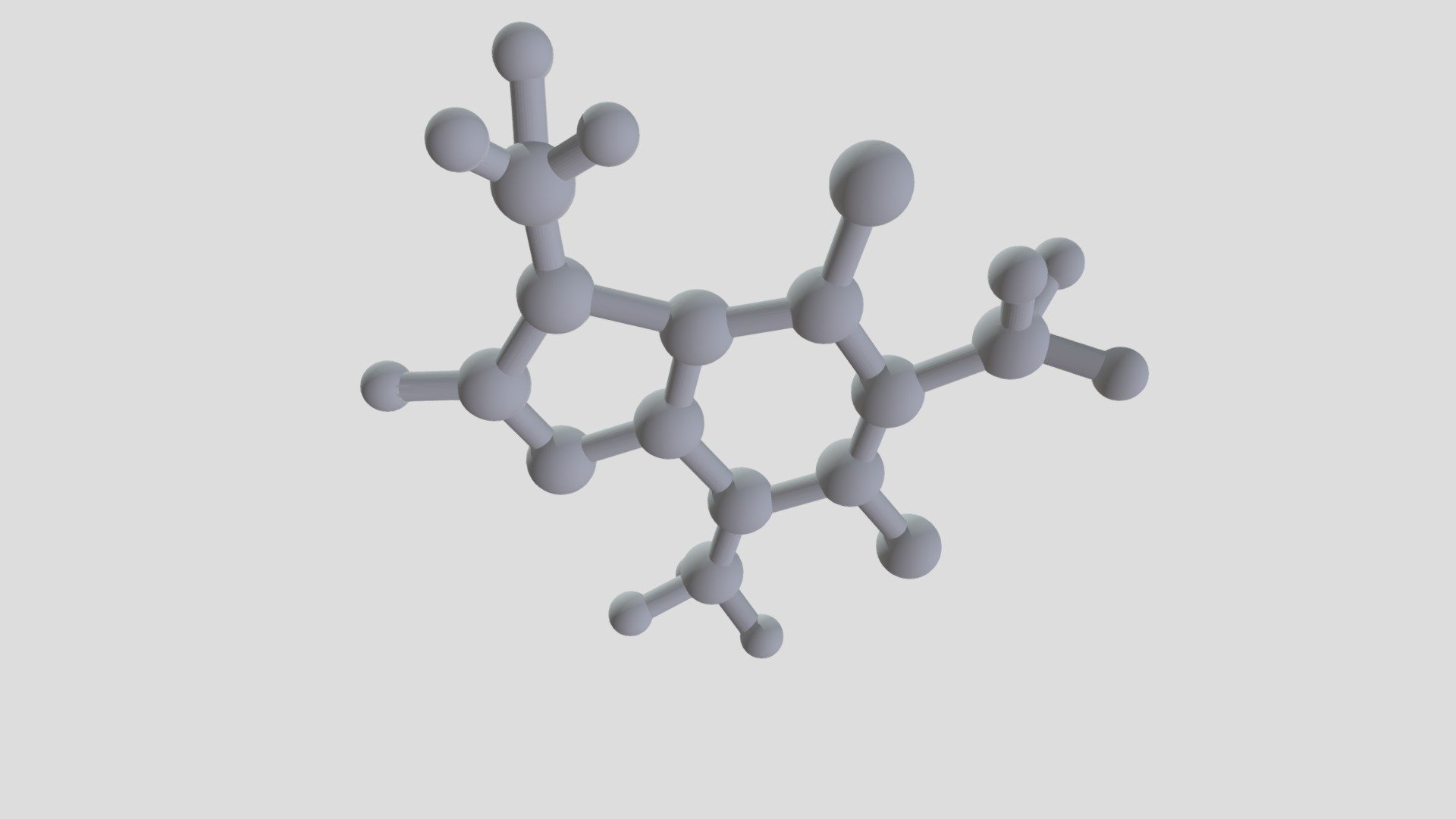 Molécula de cafeína 3D