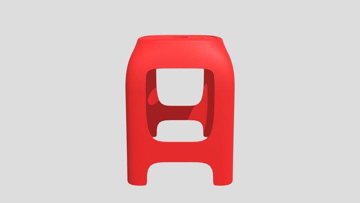 Plastic Chair 塑膠椅 3D Model