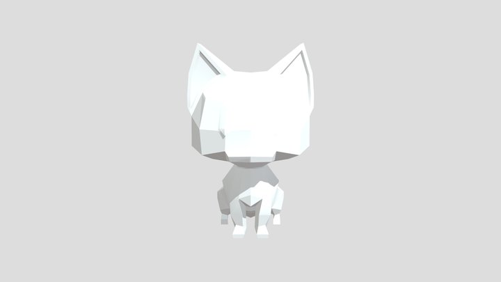 Low Poly Cat 3D Model