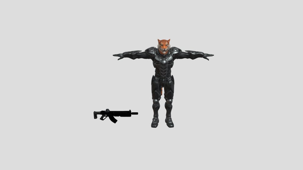 Armored Feline Soldier
