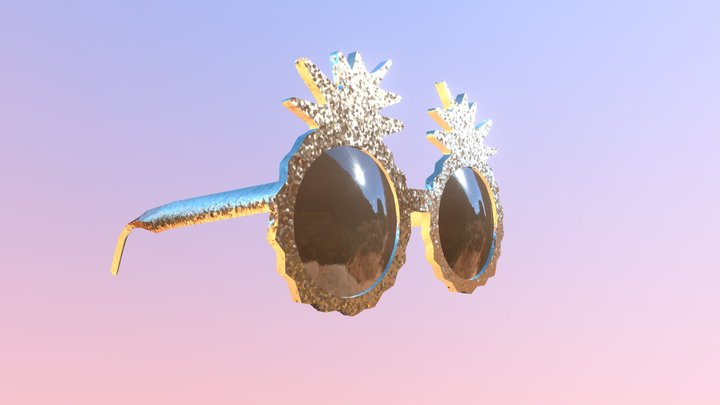 Pineapple Glasses 3D Model