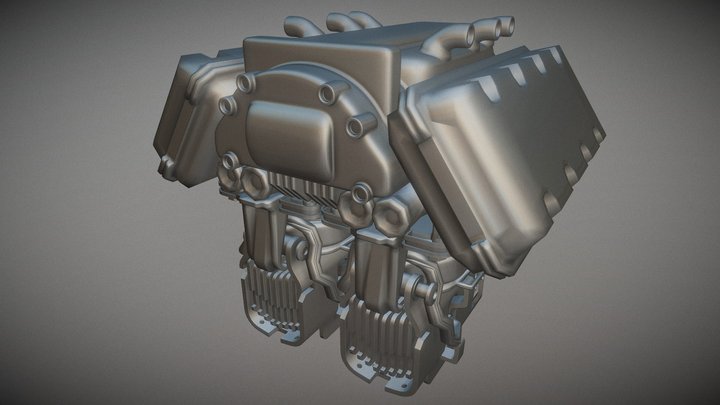 Engine X | Faces 111k | Tris 224k | No-Mat 3D Model