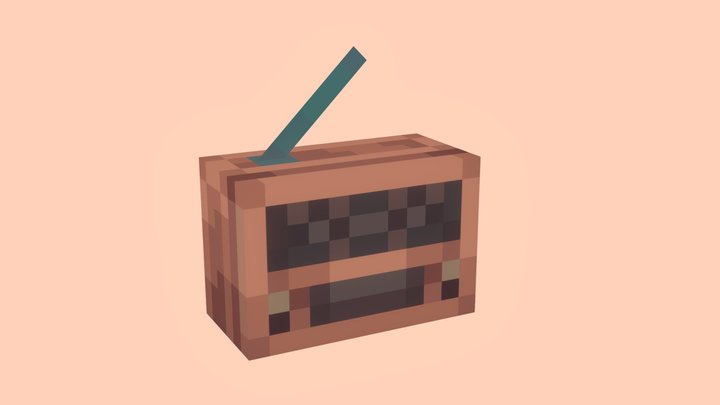 Old Minecraft Radio (old) 3D Model