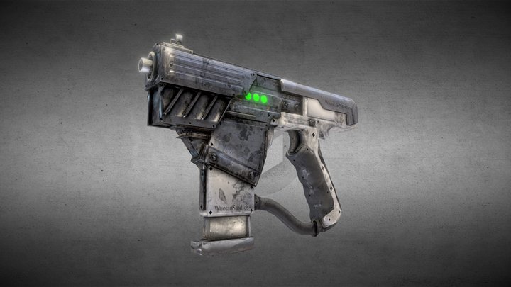 Sci-fi Pistol 3D Model