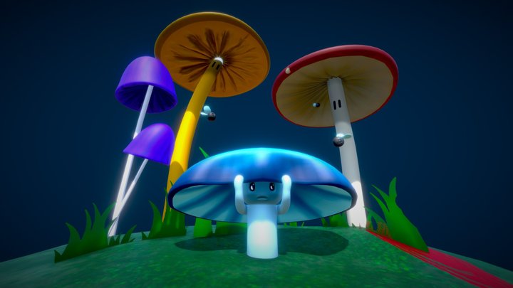 Gloomy - shroom #mushroomChallenge 3D Model