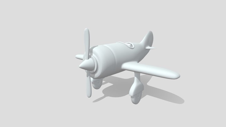 Lowpoly-Airplane 3D Model